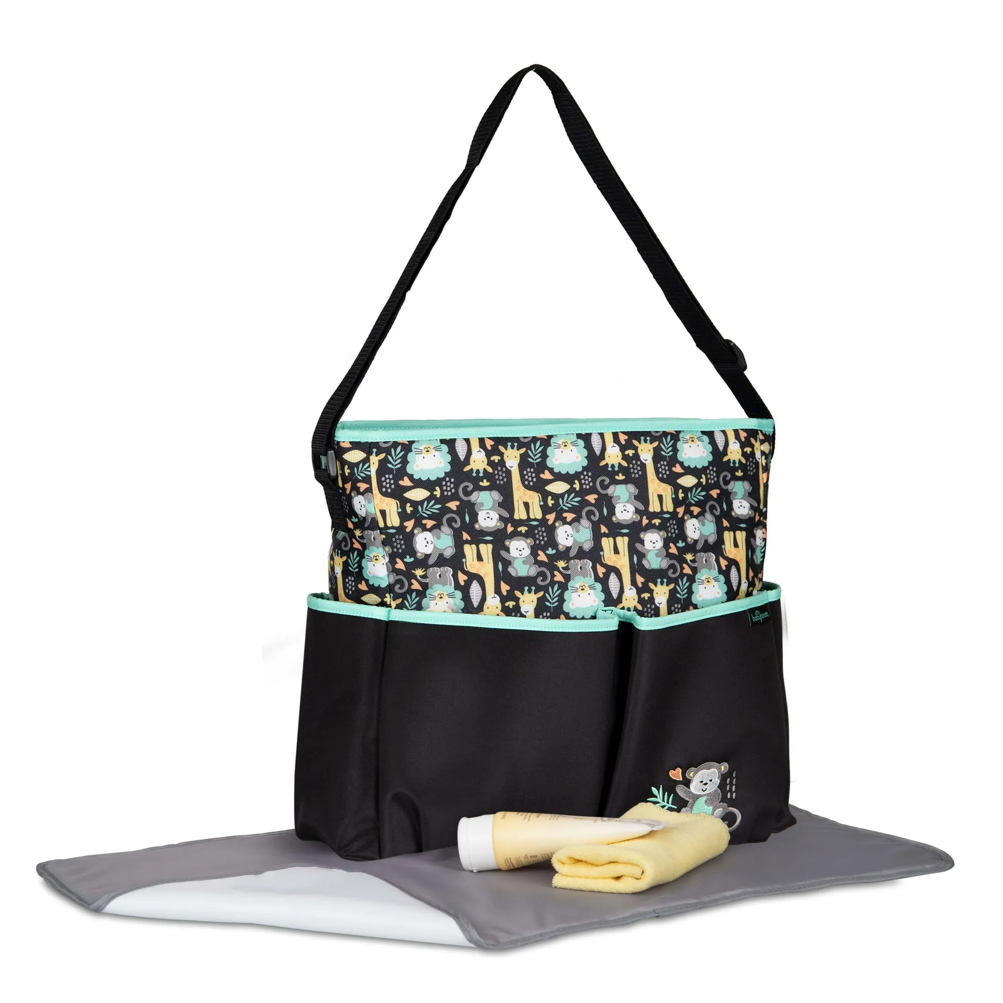 Tote Diaper Bag with Adjustable Shoulder Strap