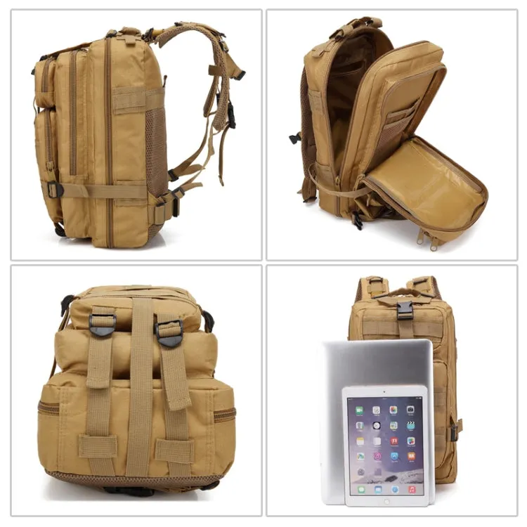 Unisex Outdoor Backpack Camping Hiking Rucksacks Bag(Desert camouflage)